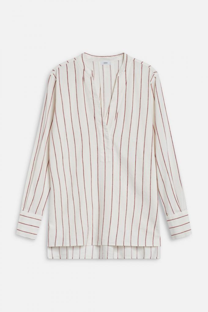 Oversized shirt met streepjes