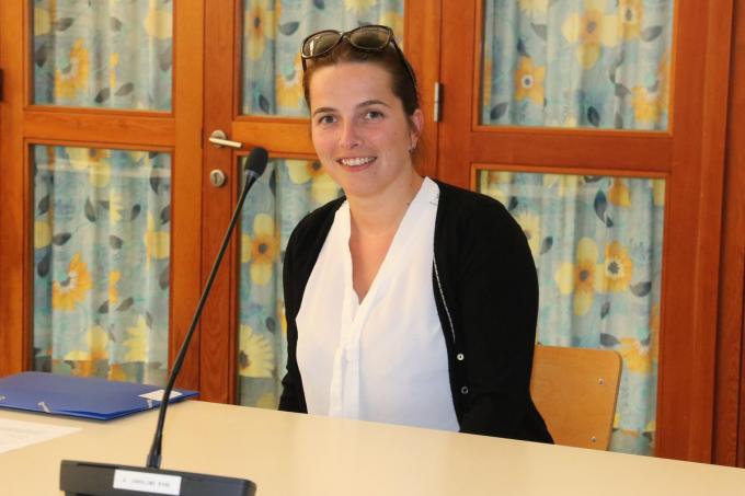 Caroline Ryde, gemeenteraadslid van N-VA in Heuvelland, is tevreden met de investering.© foto EF
