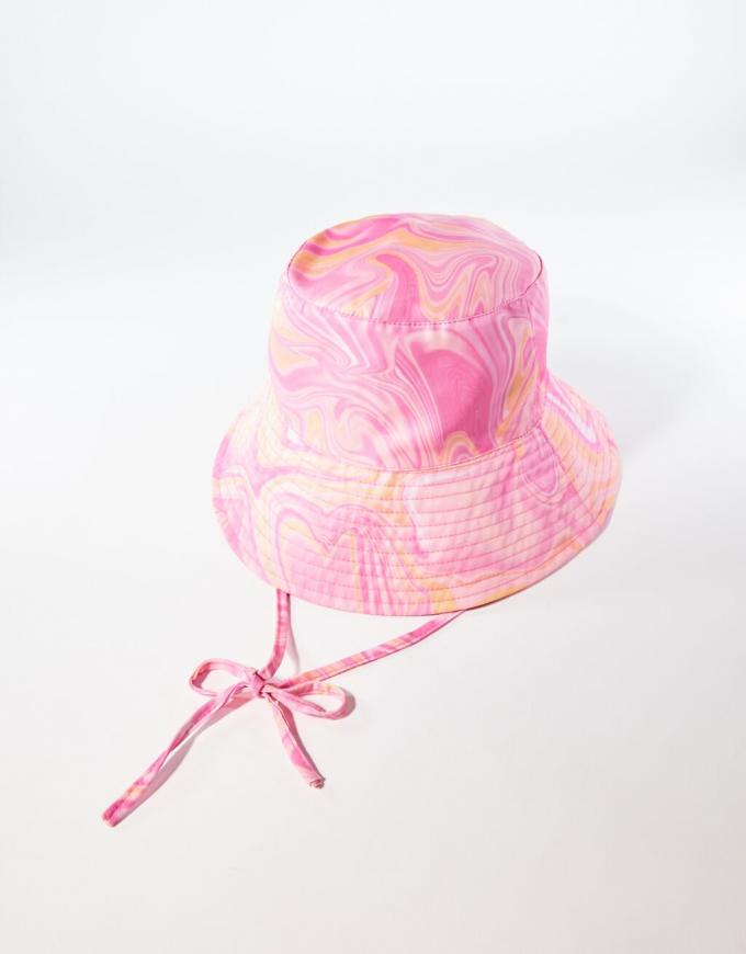 Roze hoedje met print