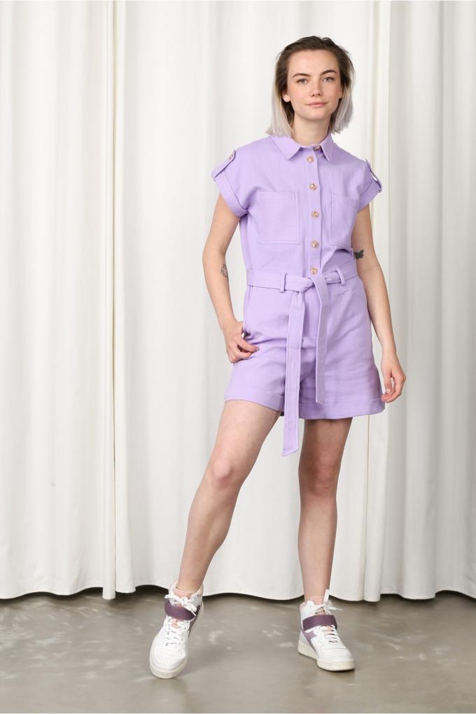Combishort couleur lavande