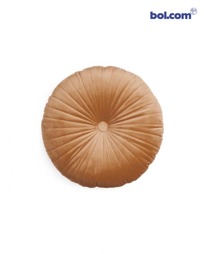 Stijl 1 - Rond fluwelen sierkussen
