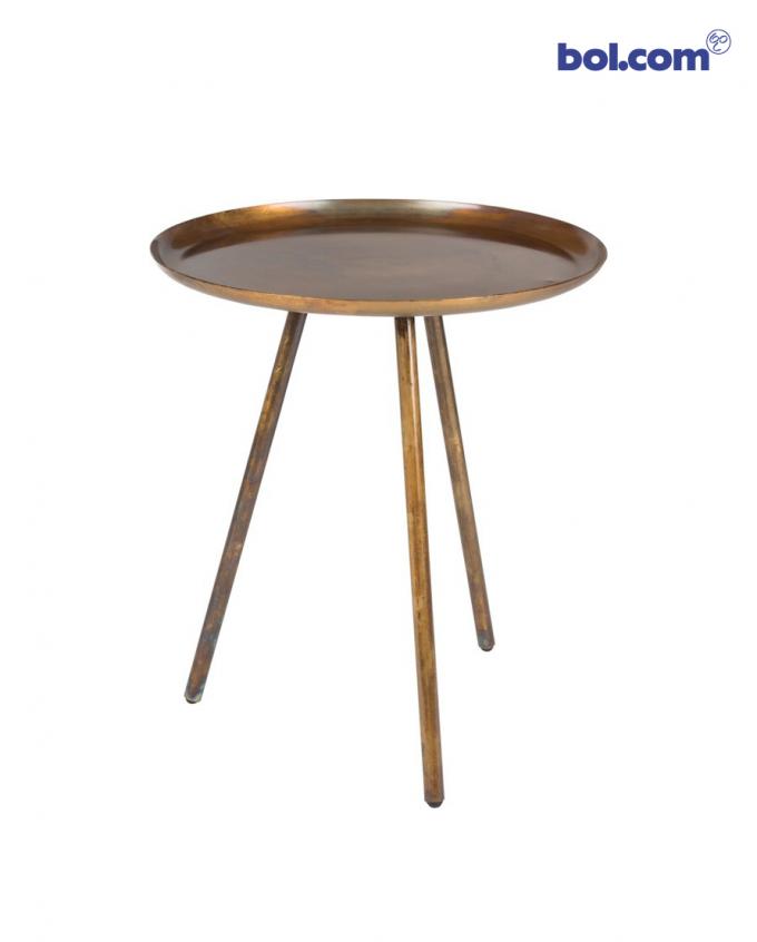 Stijl 1 - Koperen bijzettafel
