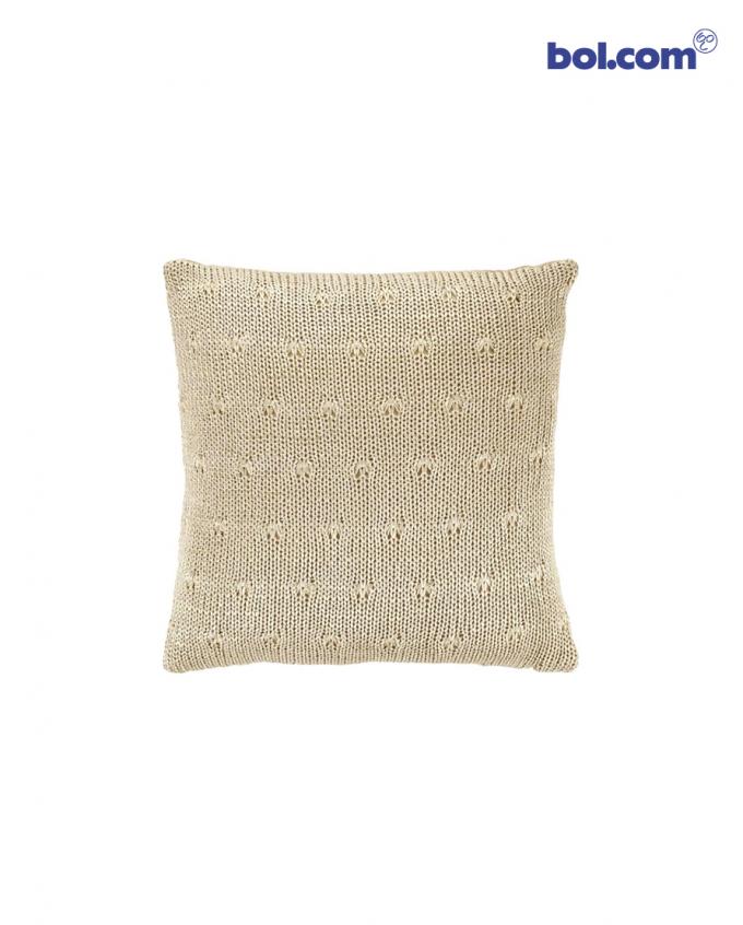 Stijl 2 - Zandkleurig kussen