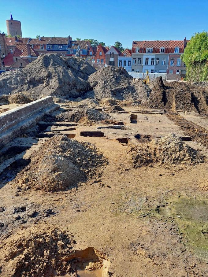 Op de KTA-site werden bij archeologische opgravingen sporen uit de ijzertijd aangetroffen. (foto Weymeis)