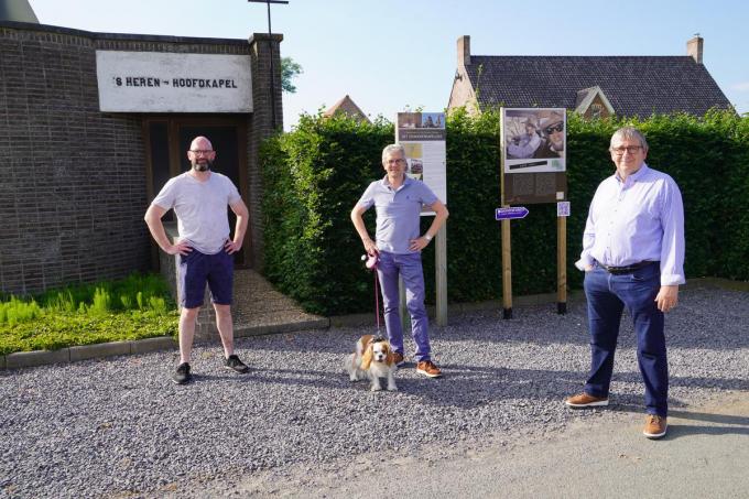 Kurt Mistiaen, Filip De Clerck met Juliette en Koen Vanderbeke.© (Foto Luc)