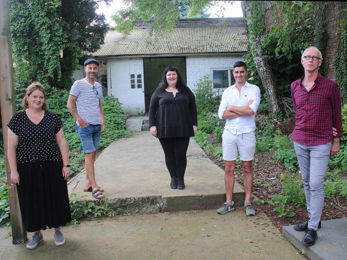 Tine Moniek, Tom Van Ryckeghem, Emmanuelle Rollé, Stern Van Slycke en Bert Segers. (Foto WO)