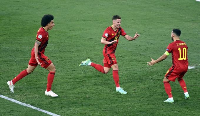 Thorgan Hazard zorgde voor het enige doelpunt.© Belga