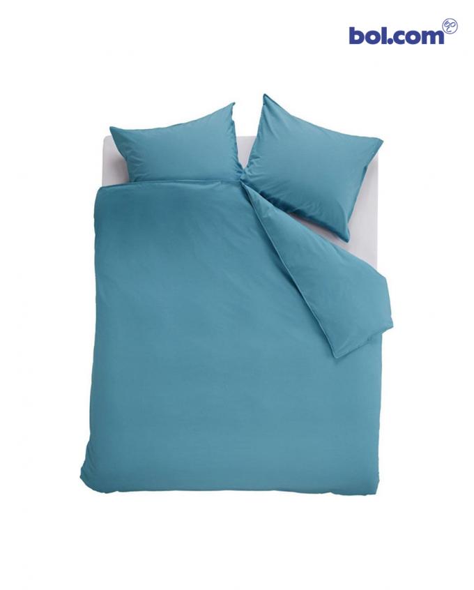 Droomdecor 2:  Blauwe bedovertrek