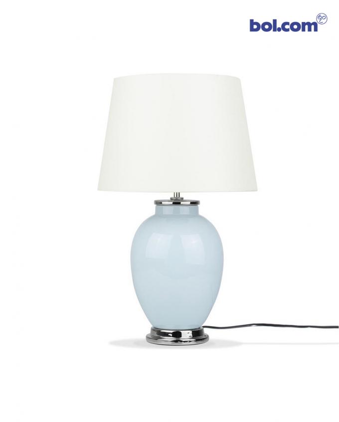 Droomdecor 1:  Nachtlamp met blauwe voet