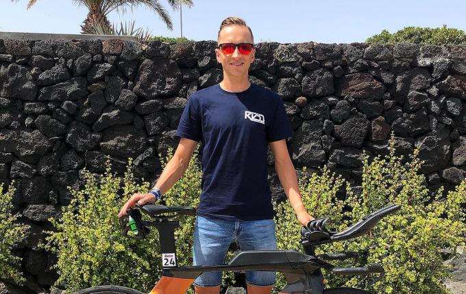 Kenneth Vandendriessche miste zijn Ironman debuut niet op Lanzarote.© GF