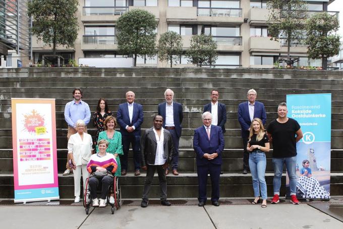 Het persmoment in Koksijde.