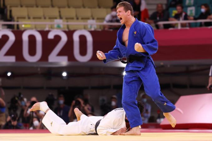 Judoka Matthias Casse klopte zijn Georgische opponent Griagalashvili in de kamp om het brons in de categorie tot 81 kilogram.