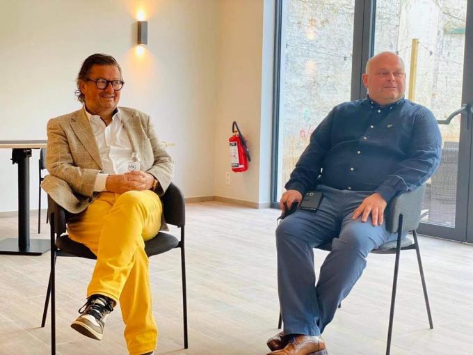 Marc Coucke (links) en Ben Van den Keybus.