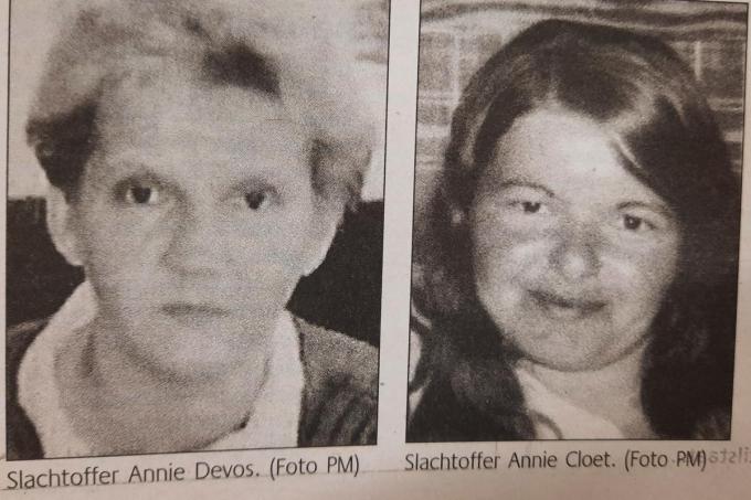 Slachtoffers Annie Devos en Annie Cloet.