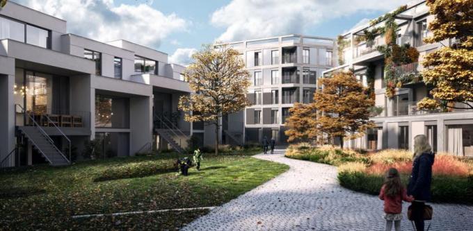 Zo zal de binnentuin eruit zien.