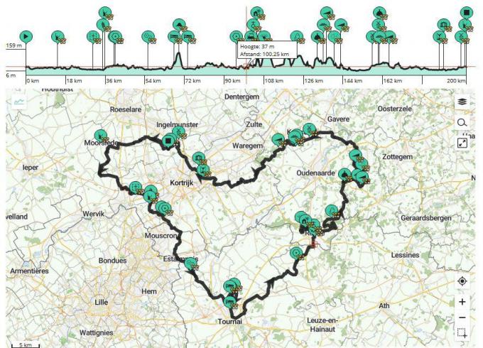 De echte flandriens maken zich op voor 200 km fietsen.