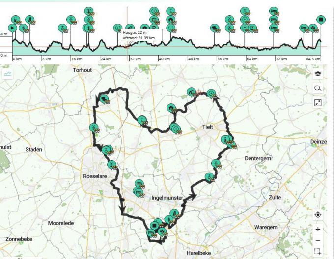 Heel wat wielertoeristen worden verwacht op de tocht van 84 km.
