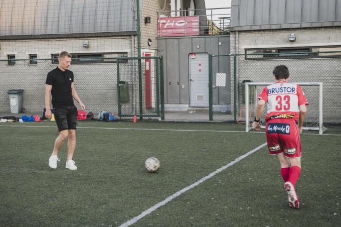 Ante Palaversa trainde een stukje mee woensdagavond.