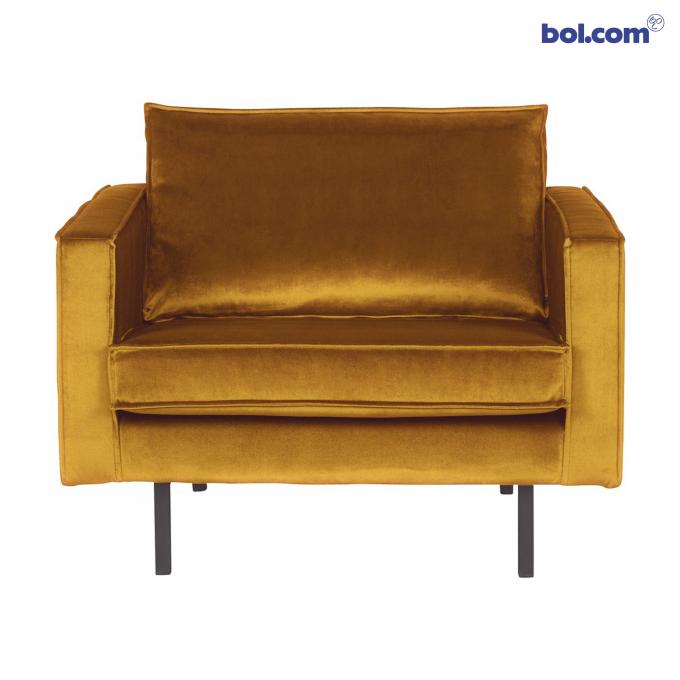 Fluwelen fauteuil 