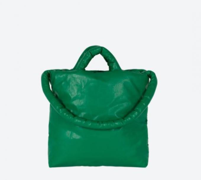Gewatteerde puffer bag in groen