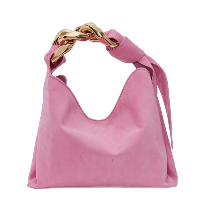 Roze Hobo met XL-ketting - klein