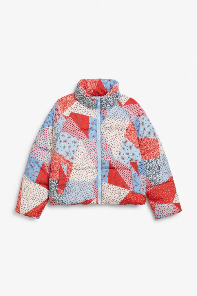 Puffer met patchwork