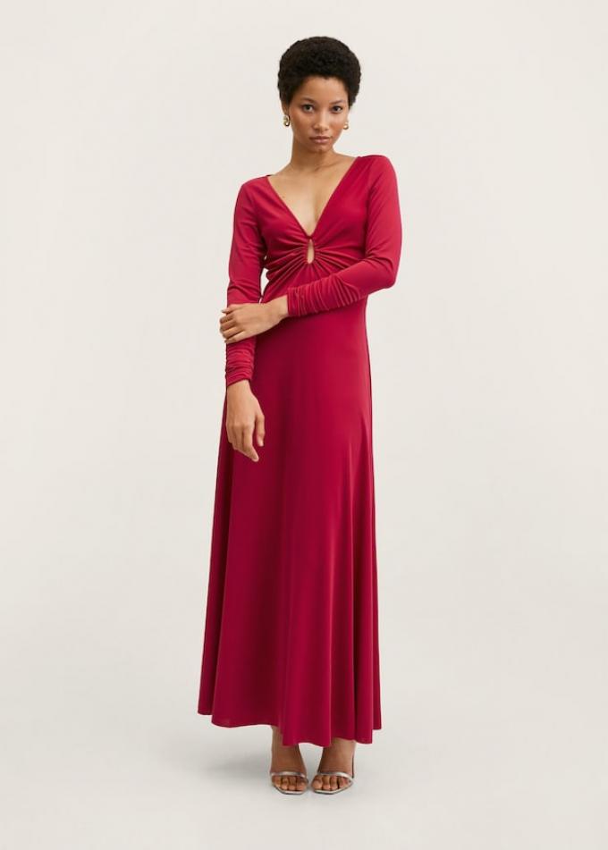 Robe longue fendue