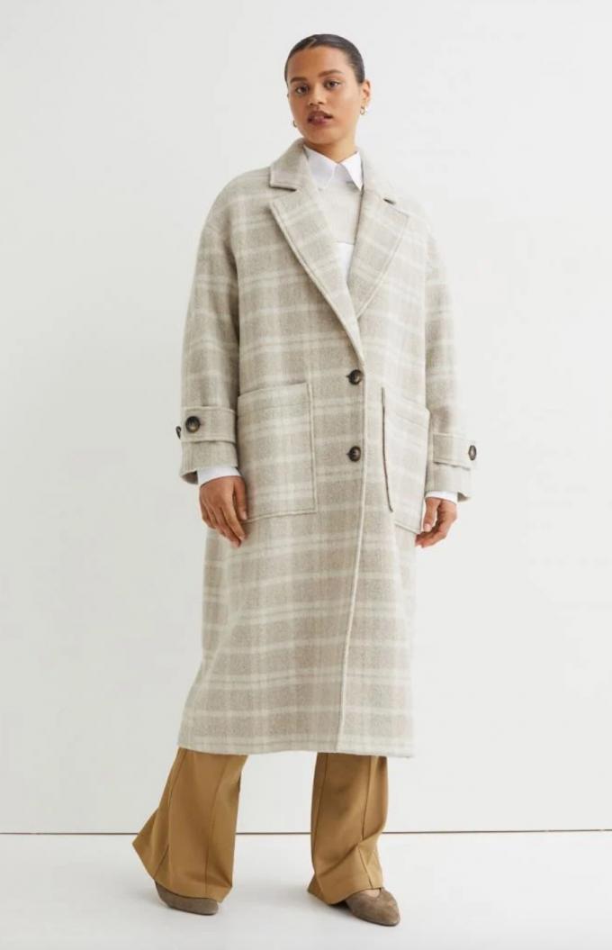 Manteau en laine mélangée