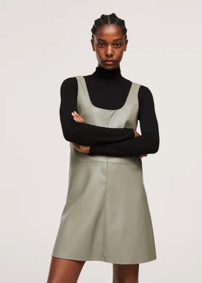 Robe effet cuir