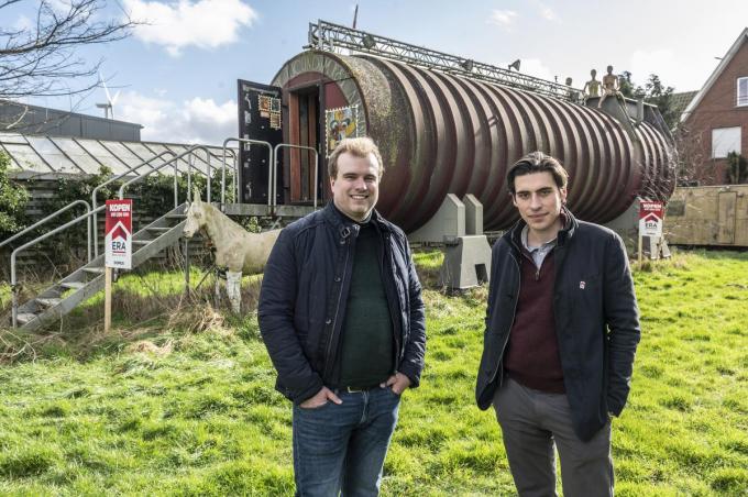 De makelaars van ERA Floris Pyck (links) en Gilles Tanghe.