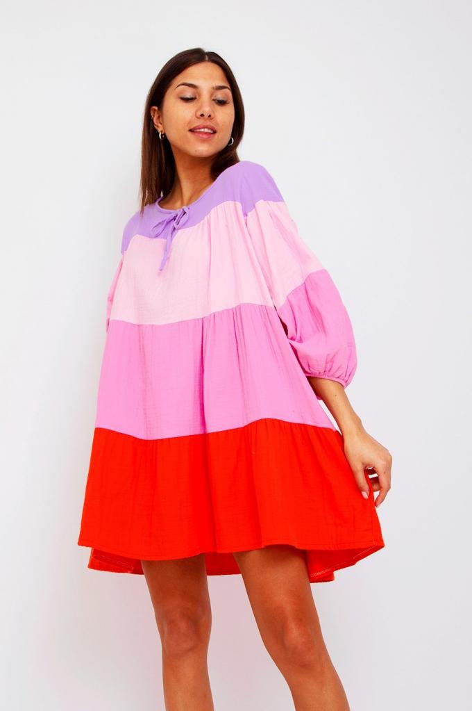 Colourblock jurk
