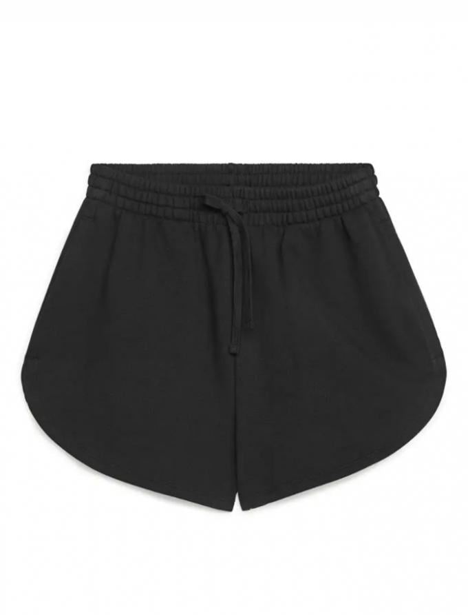 Zwarte terry short