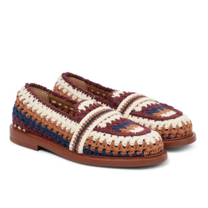 Crochet loafers