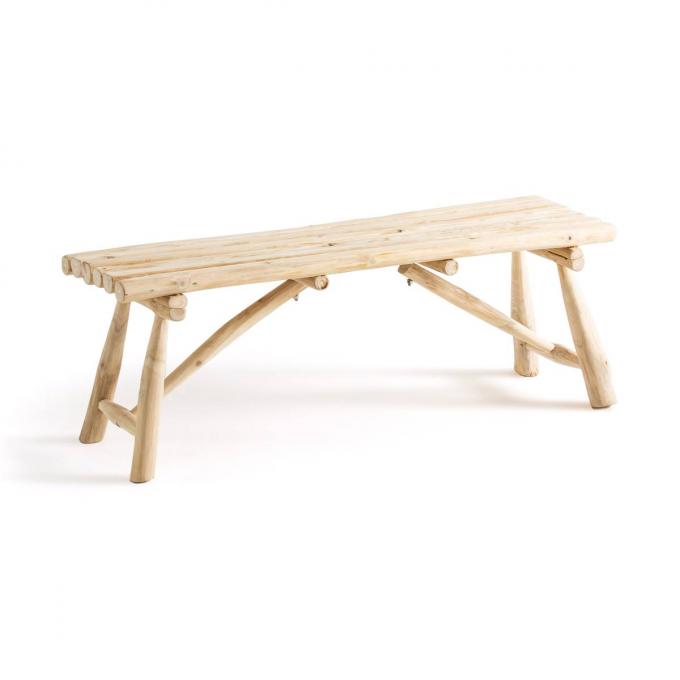 Bankje in teak