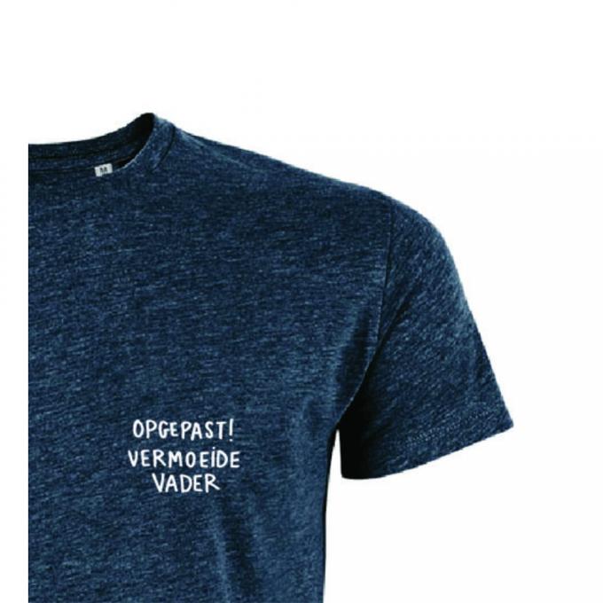 T-shirt 'Opgepast! Vermoeide vader'