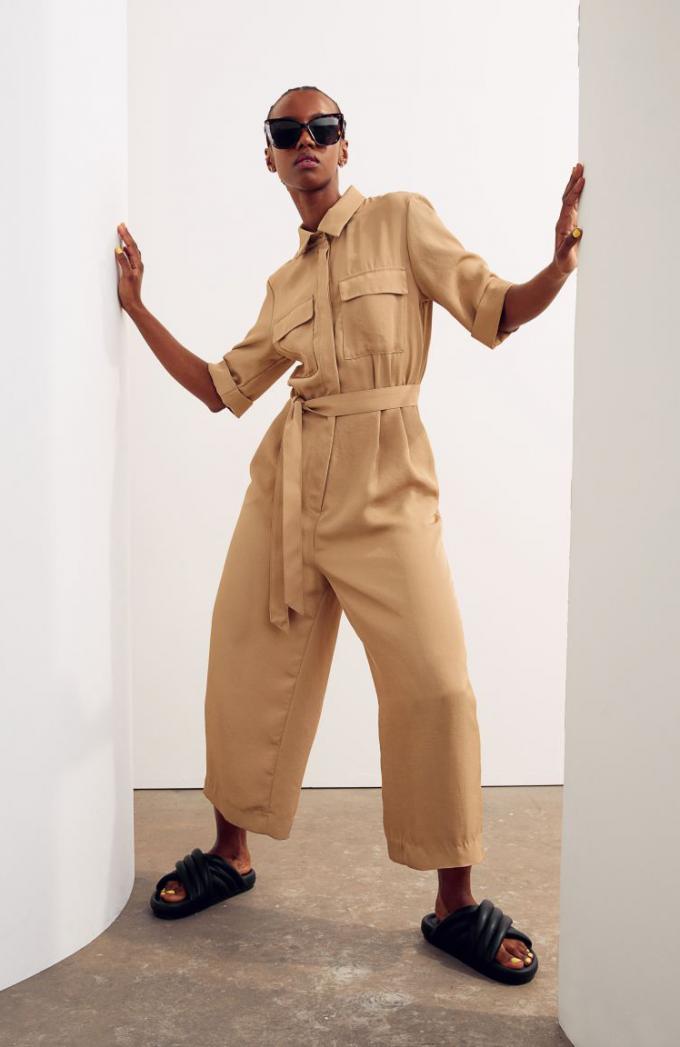 Beige jumpsuit 