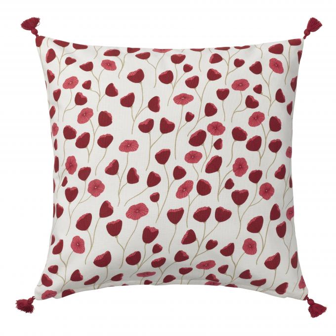 La housse de coussin coquelicot