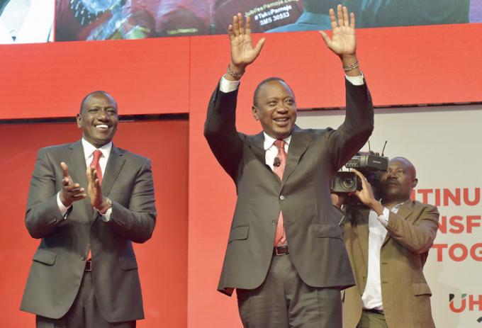 William Ruto et Uhuru Kenyatta.