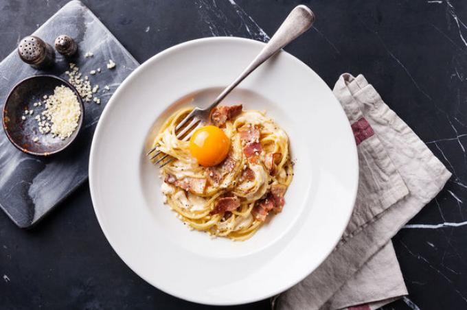 La vraie pâtes carbonara