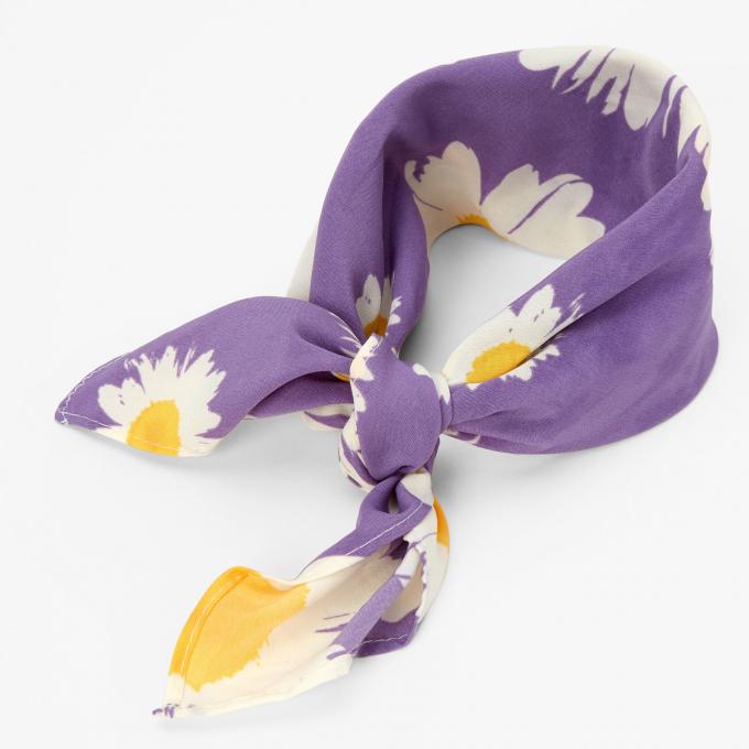 Bandeau violet à fleurs 