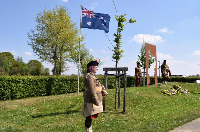 Het Australisch monument aan het Polygone Wood herinnert aan de loopgravenoorlog. (ZB) 8980 foto en os ZB tekst NVZ