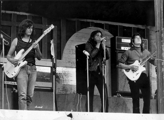 Freckleface in de velodroom van Oostende (1971), met Paul Vandecasteele (links ) en Paul Decoutere. ‘Live spelen, dat is mijn vrijheid.’