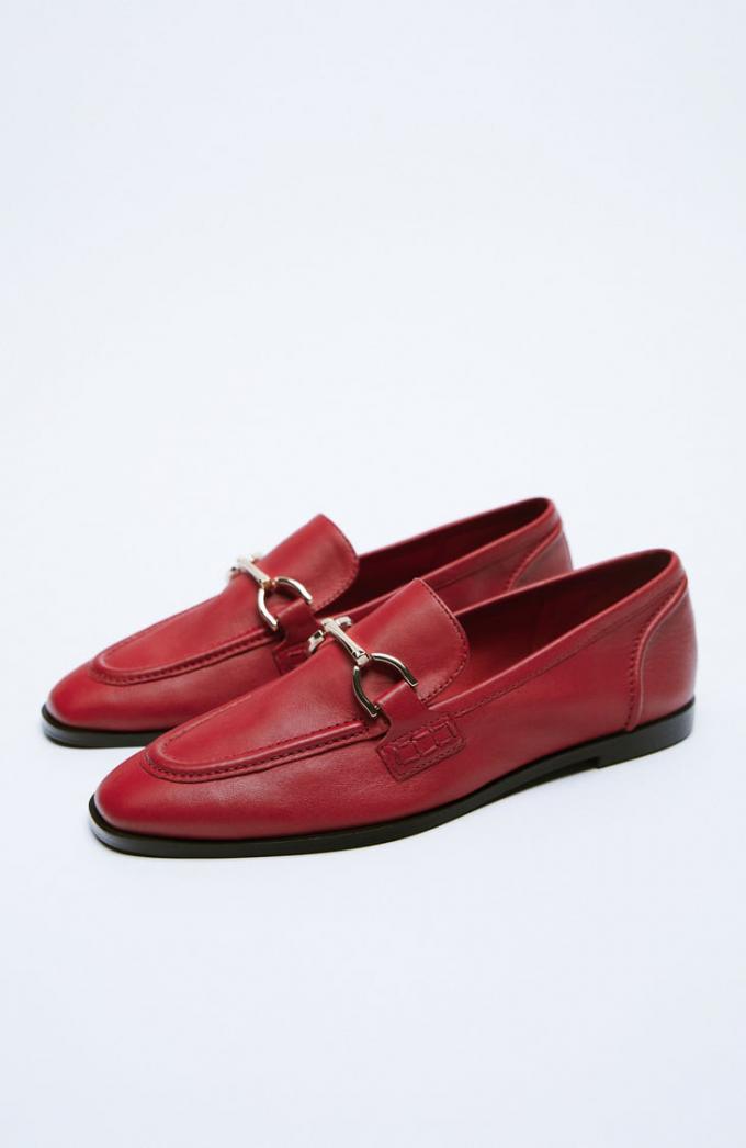 Rode loafers 