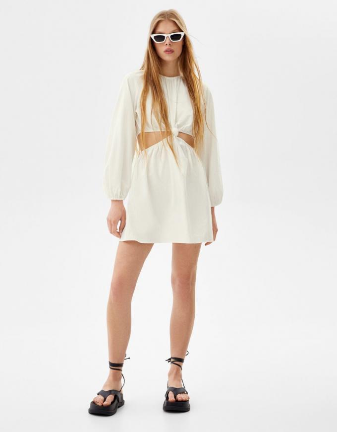 Robe blanche cut-out