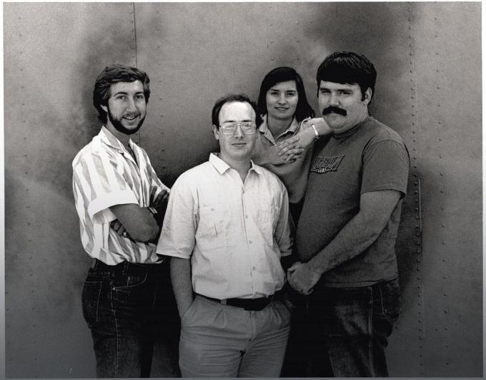 Aric Wilmunder, Chip Morningstar, Janet Hunter et Randy Farmer: l’équipe originale d’Habitat.