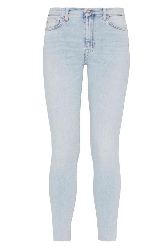 Skinny jeans, 240 euro, 7 For All Mankind.