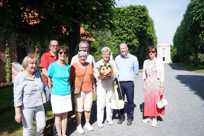Op de Amerikaanse begraafplaats ‘Flanders Fields’ werd Simonne uitgezwaaid als stadsgids.
