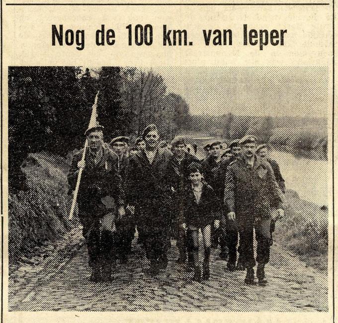 Een beeld van de eerste 100 KM van Ieper.