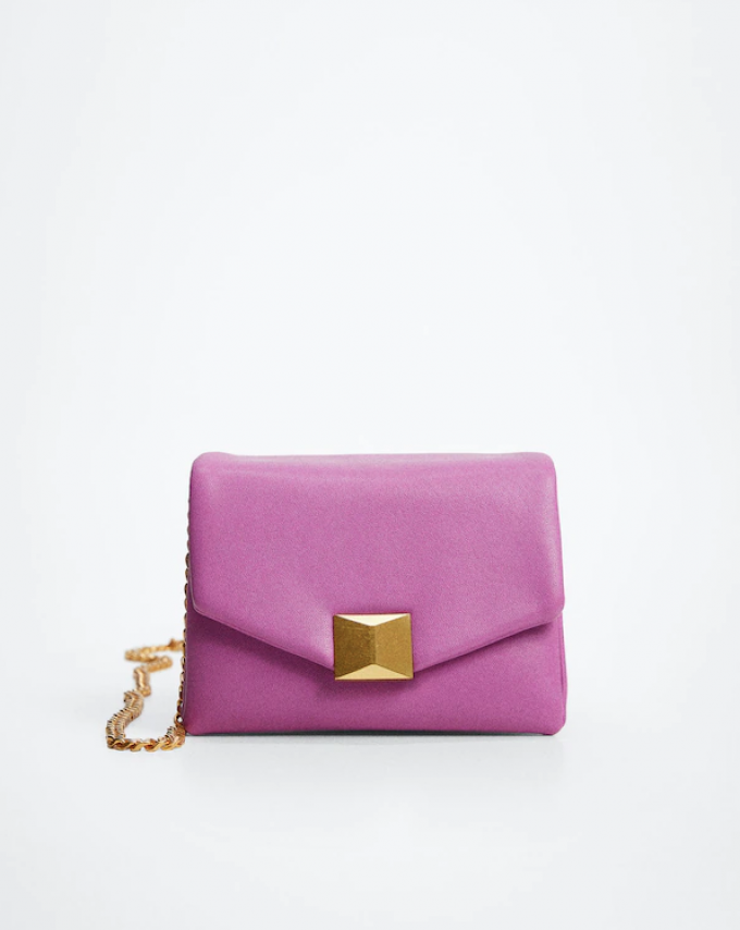 Le sac à rabat violet