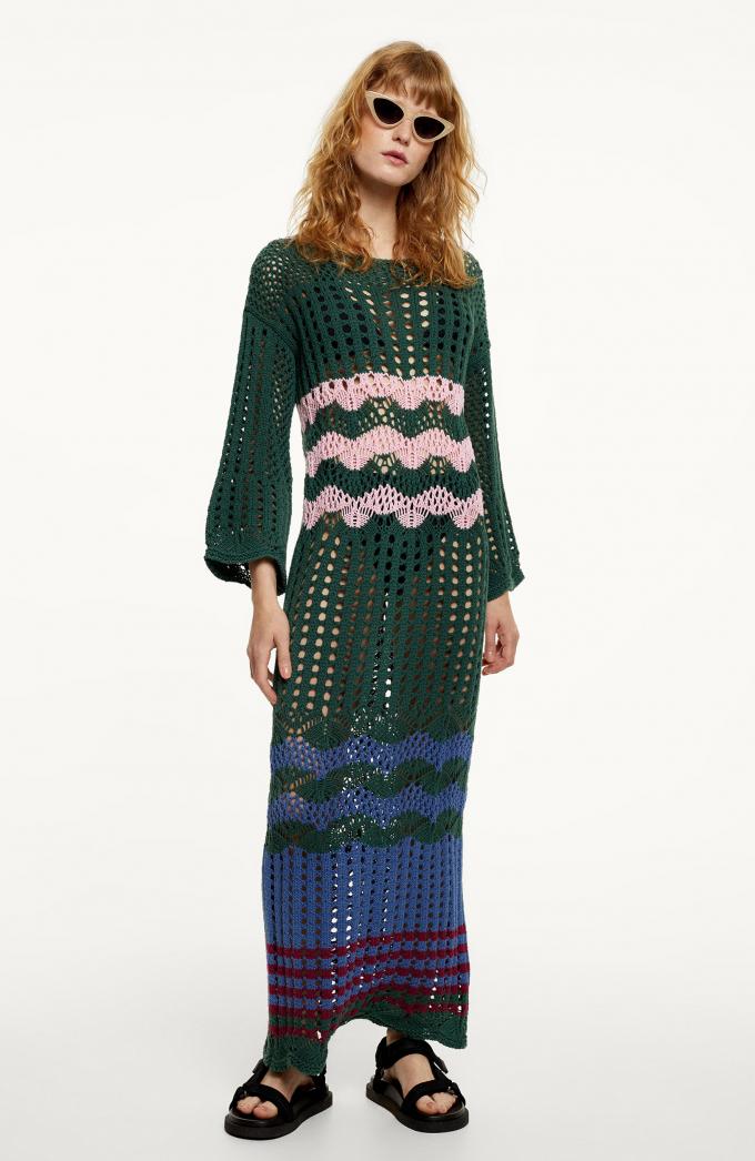 Crochet maxi-jurk 